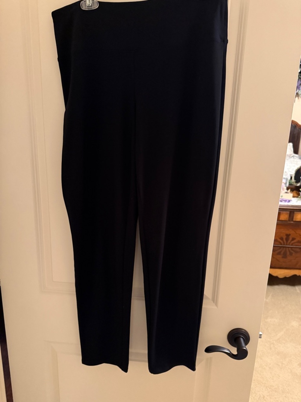 J. Jill Black Straight Leg Pull-On Pants